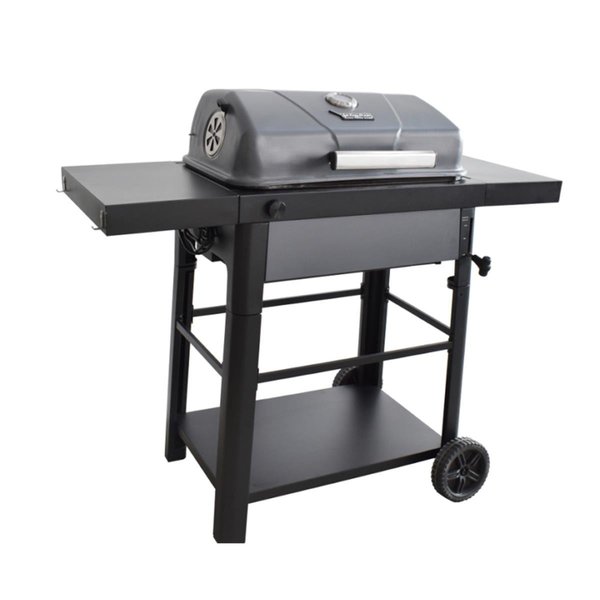 Brandman Grills 24 in Bronco Charcoal Grill with Electric Ignition Tactical Gray  Black BC2046A0